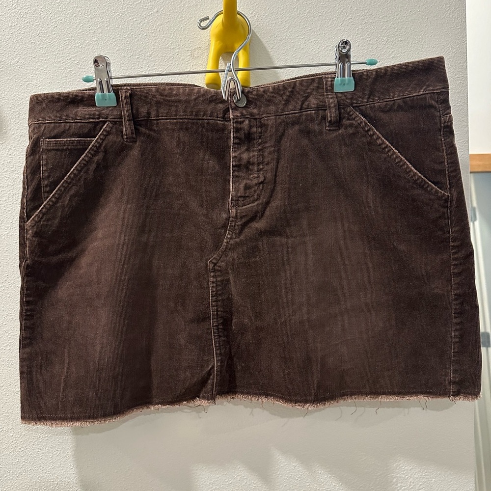 Express corduroy brown miniskirt size 12